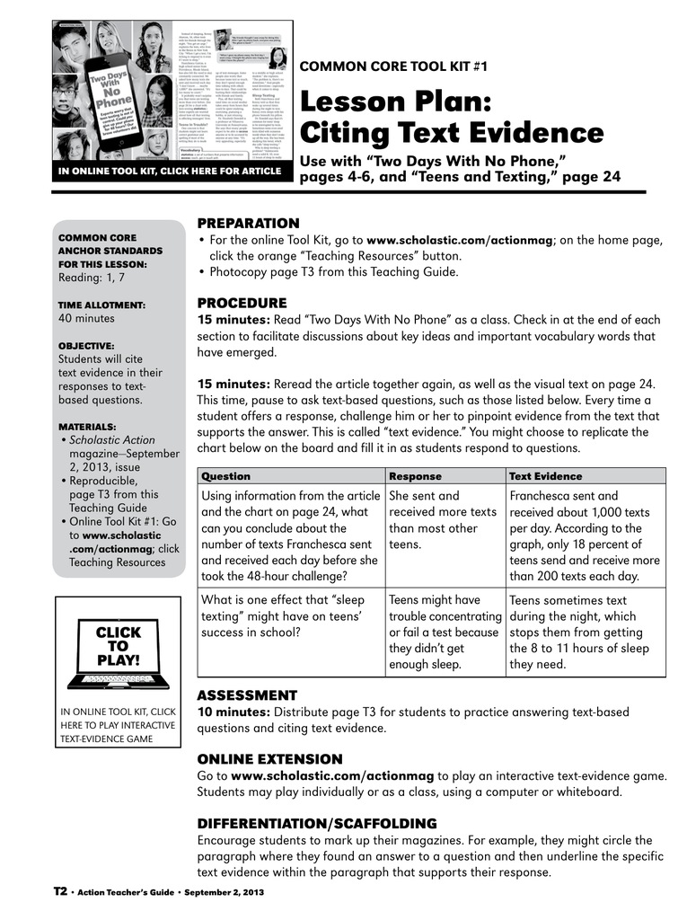 citing textual evidence worksheet 6th grade pdf