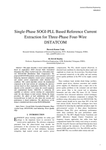 Single-Phase SOGI-PLL Based Reference Current Extraction for