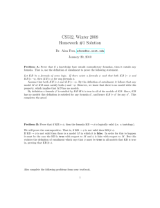 CS532, Winter 2008 Homework #1 Solution