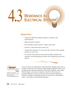 4.3 Resistance in Electrical Systems