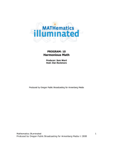 Harmonious Math - Annenberg Learner