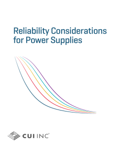 Reliability Considerations for Power Supplies
