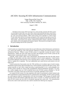 sSCADA: Securing SCADA Infrastructure Communications