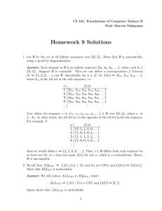 Homework 9 Solutions