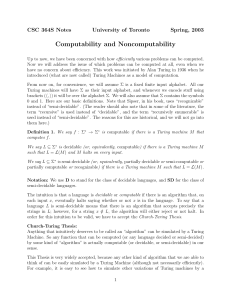 Computability and Noncomputability