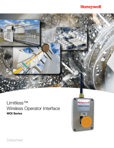 Limitless™ Wireless Operator Interface WOI Series