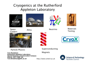 Cryogenics at the Rutherford Appleton Laboratory - Laserlab