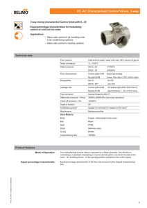 R3..AC Characterised Control Valves, 3-way