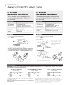 Characterized Control Valves (CCV) Installation Instructions
