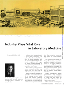 Industry Plays Vital Role in Laboratory Medicine
