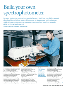Build your own spectrophotometer