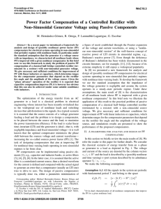 Power Factor Compensation of a Controlled Rectifier with Non