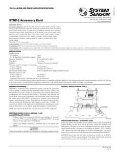 SYNC-1 Accessory Card