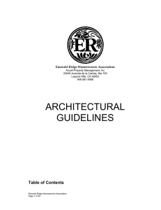 Architectural Guidelines - Accell Property Management, Inc.
