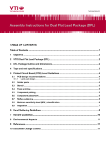 Assembly Instructions for Dual Flat Lead Package (DFL)