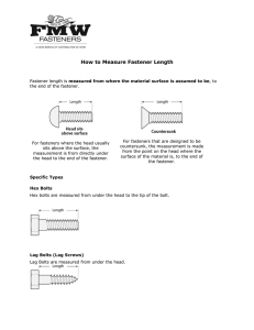 How to Measure Fastener Length
