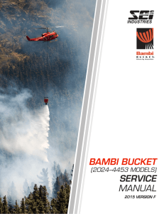 bambi bucket service manual