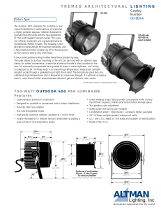 Datasheet - Altman Lighting