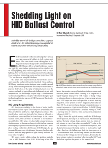 Shedding Light on HID Ballast Control