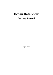ODV4 - Getting Started - Ocean Data