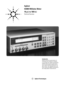 Agilent 4338B Milliohm Meter 10 µΩ to 100 kΩ