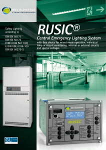 Central Emergency Lighting System