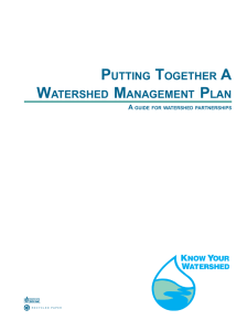 Putting Together a Watershed Management Plan