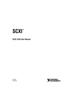 SCXI-1520 User Manual