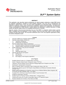 DLP® System Optics Application Note