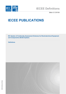 IECEE PUBLICATIONS