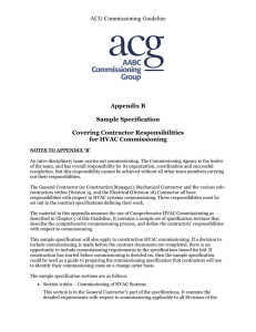 ACG Commissioning Guideline Appendix B Sample Specification