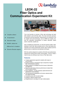 LEOK-22 Optical Fiber Information and Communication Experiment Kit