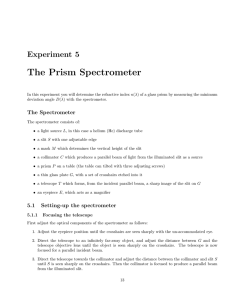 The Prism Spectrometer