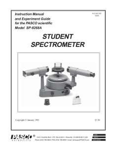 student spectrometer