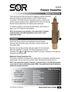 534CR Pressure Transmitter_GI903.indd