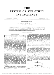 REVIEW OF SCIENTIFIC INSTRUMENTS