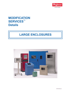 MODIFICATION SERVICES Details LARGE ENCLOSURES