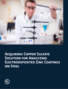 Acquiring Copper Sulfate Solution for Analyzing Electrodeposited