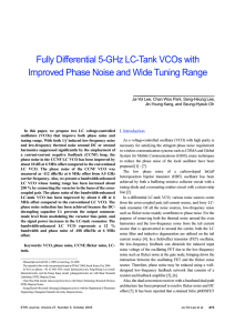 Fully Differential 5-GHz LC-Tank VCOs with Improved