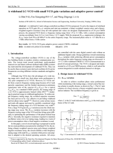 A wideband LC-VCO with small VCO gain variation and adaptive