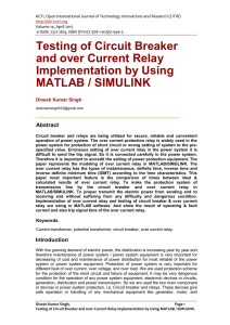 Testing of Circuit Breaker and over Current Relay