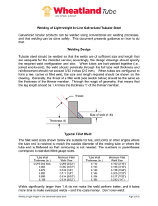 Welding of Light-weight In-Line Galvanized