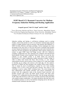 IGBT Based LCL Resonant Converter for Medium Frequency