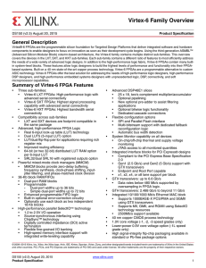 Virtex-6 Family Overview (DS150)