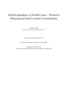 Mutual Impedance in Parallel Lines – Protective Relaying and