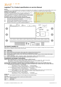 Legiobox® C1, Product specification en service Manual
