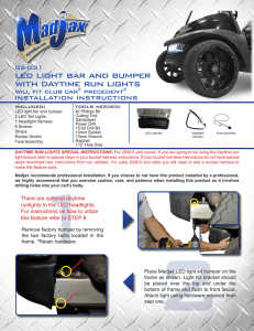 L.E.D. Bumper will fit Club Car® Precedent