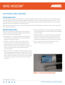 LOW-VOLTAGE CABLE SHIELDING