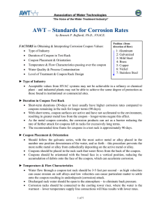 AWT – Standards for Corrosion Rates