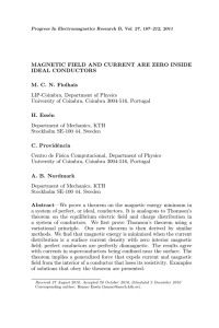 MAGNETIC FIELD AND CURRENT ARE ZERO INSIDE IDEAL